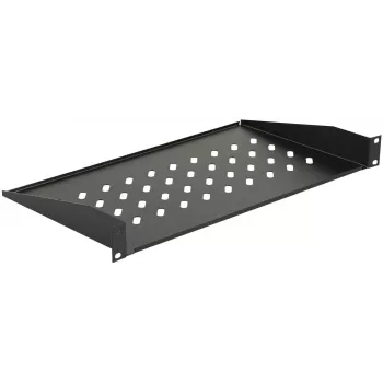 Rack shelf LOGON RAS200BL Black 30 kg capacity 19 inch