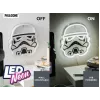 Wall-mountable LED neon light Paladone Stormtrooper model PP14595SWVN, decorative Star Wars lighting