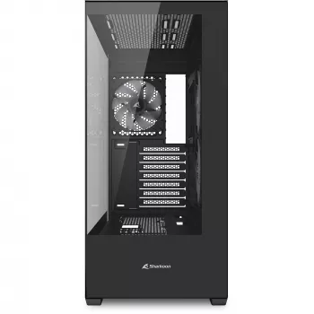 PC tower case Sharkoon SK6 ARGB Tower ATX Black — mid-tower ATX, ARGB lighting, tempered glass side panel