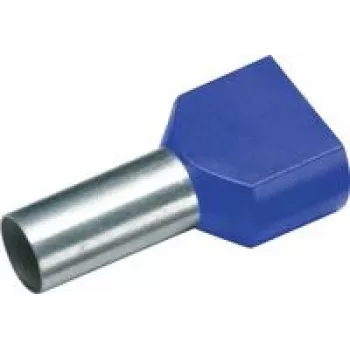 Cimco 187714 Twin Ferrule 16 mm² Partially Insulated Blue 100 pc(s) (187714)
