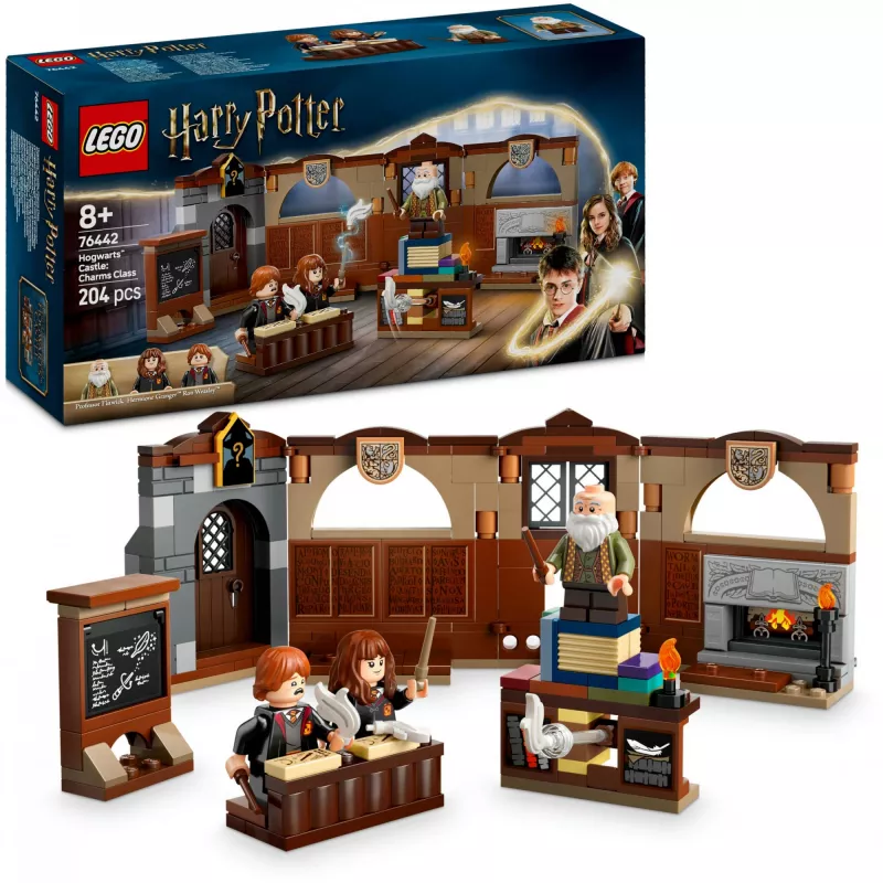 Building set LEGO Harry Potter Hogwarts Castle Charms Class 76442 — 204 pieces, 3 minifigures, for ages 8+