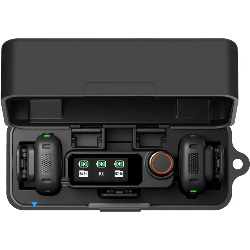 PULUZ Silicone Charging Case Protective Cover for DJI Mic 3 (Black)