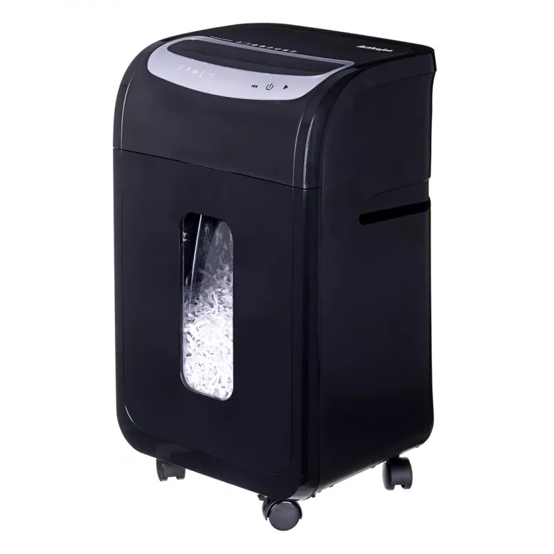 Document shredder ActiveJet ASH-2502C — cross cut P-4, 25 sheets, 4x40 mm, 28 L bin, 22.8 cm feed, 30 min duty