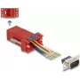 DeLOCK D-Sub 9 pin male to RJ45 female Assembly Kit red VGA to RJ45