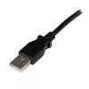 StarTech.com 3m USB 2.0 A to Right Angle B Cable - M/M, 3 m, USB A, USB B, USB 2.0, Black