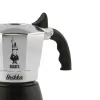 Bialetti Brikka 2023 moka pot, 4 cups (0.17 L), black/stainless steel