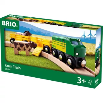 Train Ravensburger BRIO Farm Train 33404 — Countryside theme, multicolour, for ages 0.3–99