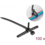 Cable ties DELOCK 18914, 150 x 7 mm, black, pack of 100