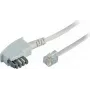 Telephone cable ShiverPeaks 70116-W TAE N-plug to Western (RJ11) connector
