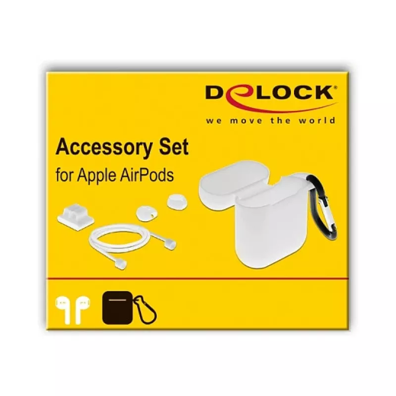 Case DeLOCK Apple AirPods Accessory Set white