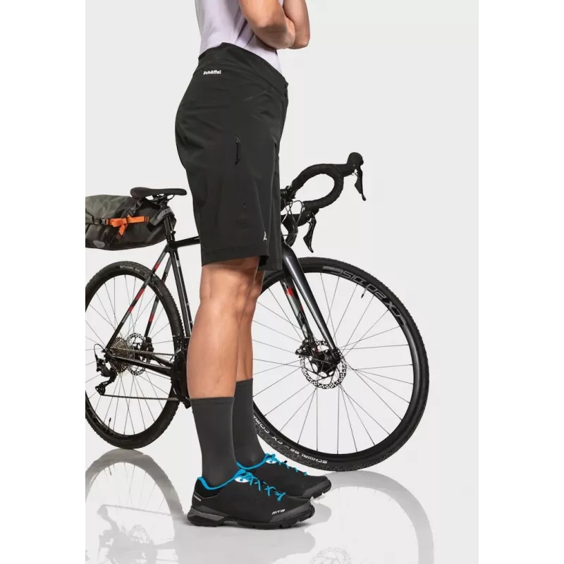 Cycling shorts Schöffel Danube — women's, black, size S