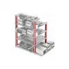 Development board accessory DELOCK 18215 — stainless steel, silver, depth 30 mm