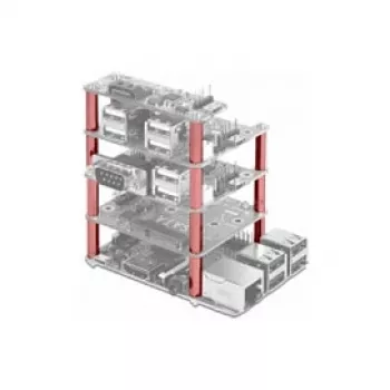 Development board accessory DELOCK 18215 — stainless steel, silver, depth 30 mm