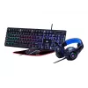 Gaming keyboard with mouse GEMBIRD GGS-UMGL4-02 — full-size USB QWERTY US English, black, LED backlight
