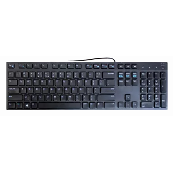 Wired Multimedia Keyboard Dell KB216 US Layout with Numeric Keypad — USB connection, full-size