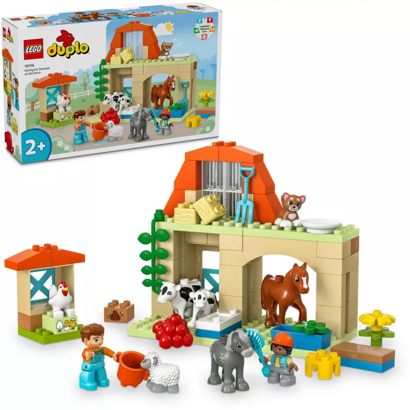 Construction toy LEGO DUPLO Farm Animal Care set 10416 — 74 pieces, 2 minifigures, age 2+