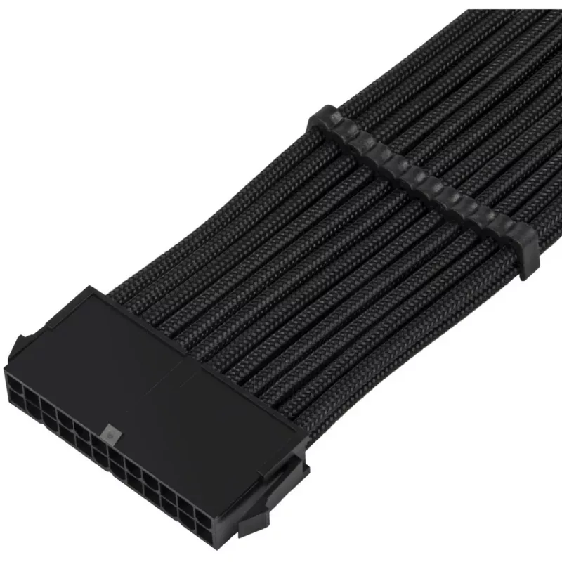 SilverStone PP07E - Power Extension Cable - ATX, 24-pin (W) to ATX, 24-pin (M) - 30 cm - Black