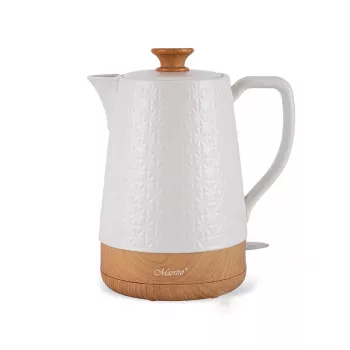 Electric kettle Maestro MR-076 1.8 L 1800 W Ceramic housing, White/Wood
