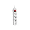 PowerWatch 3 m (4 socket) white with power switch