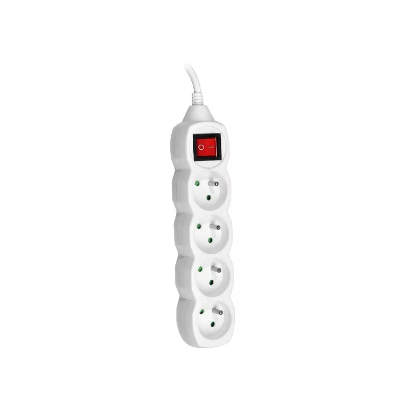 PowerWatch 3 m (4 socket) white with power switch