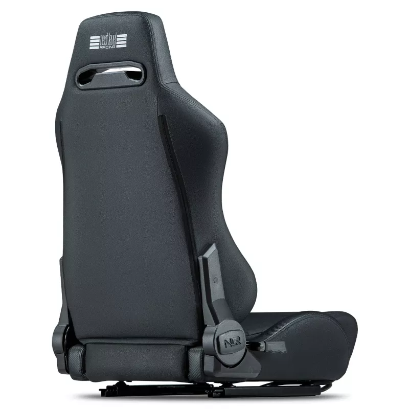 Racing-style reclining seat Next Level Racing ERS3 Elite Premium — black PU leather, reclining backrest, cockpit/floor mount compatible