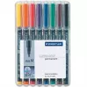Permanent Marker Staedtler 317 WP8 Black Blue Brown Green Orange Red Violet Yellow 8 pc(s)
