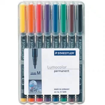 Permanent Marker Staedtler 317 WP8 Black Blue Brown Green Orange Red Violet Yellow 8 pc(s)