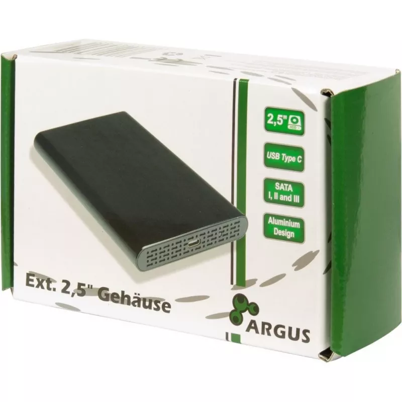 HDD enclosure Inter-Tech 88884122 Black 2.5 inch