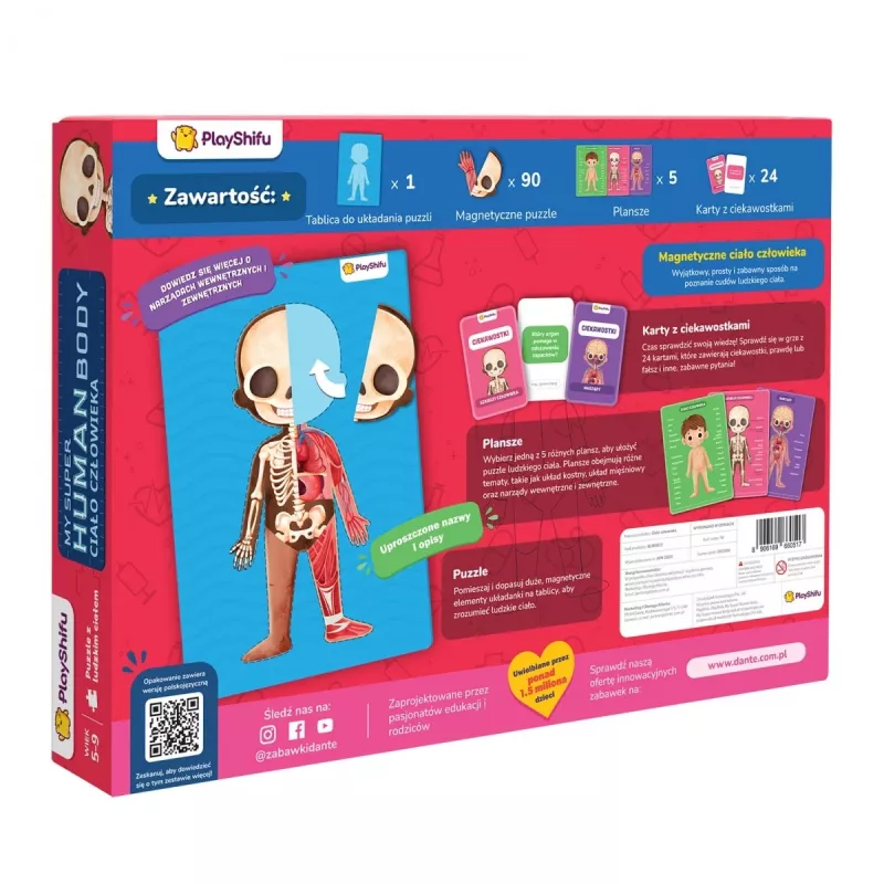 Educational toy set Dante My Super Human Body — interactive learning kit for anatomy