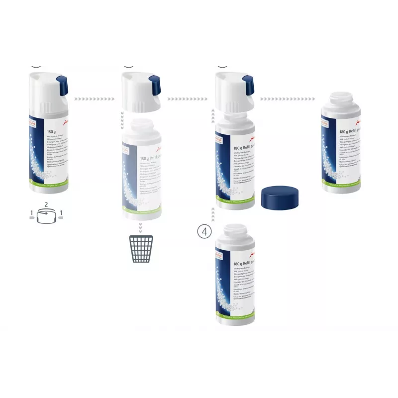 JURA Milk System Cleaner Mini - Tabs Bottle with Dispensing System 180g