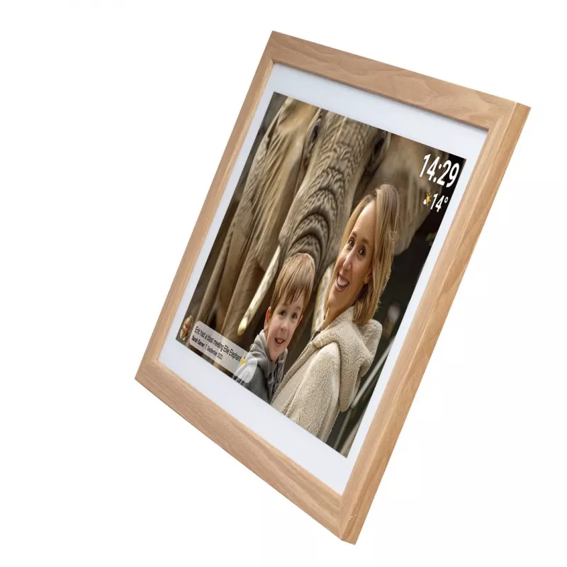 Denver PFF-2162LW digital photo frame Light brown 54.6 cm (21.5) Touchscreen Wi-Fi