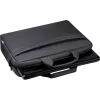 Laptop bag DEFENDER FIRM 26123 for 15.6 inch laptops, polyurethane, black, toploader, removable shoulder strap