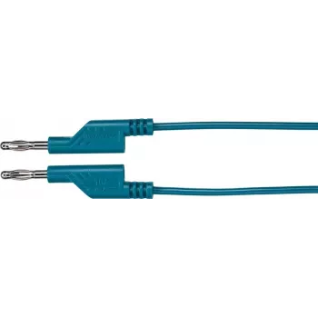 Test lead Voltcraft MS5/BL 4 mm banana plug, 5.00 m, blue