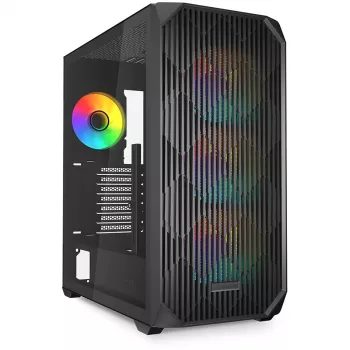 Sharkoon AK3 RGB Midi Tower Black