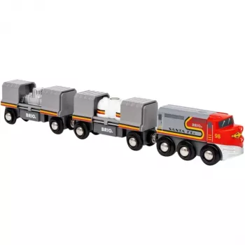 Train BRIO World Santa Fe Train Trains of the World Multicolour