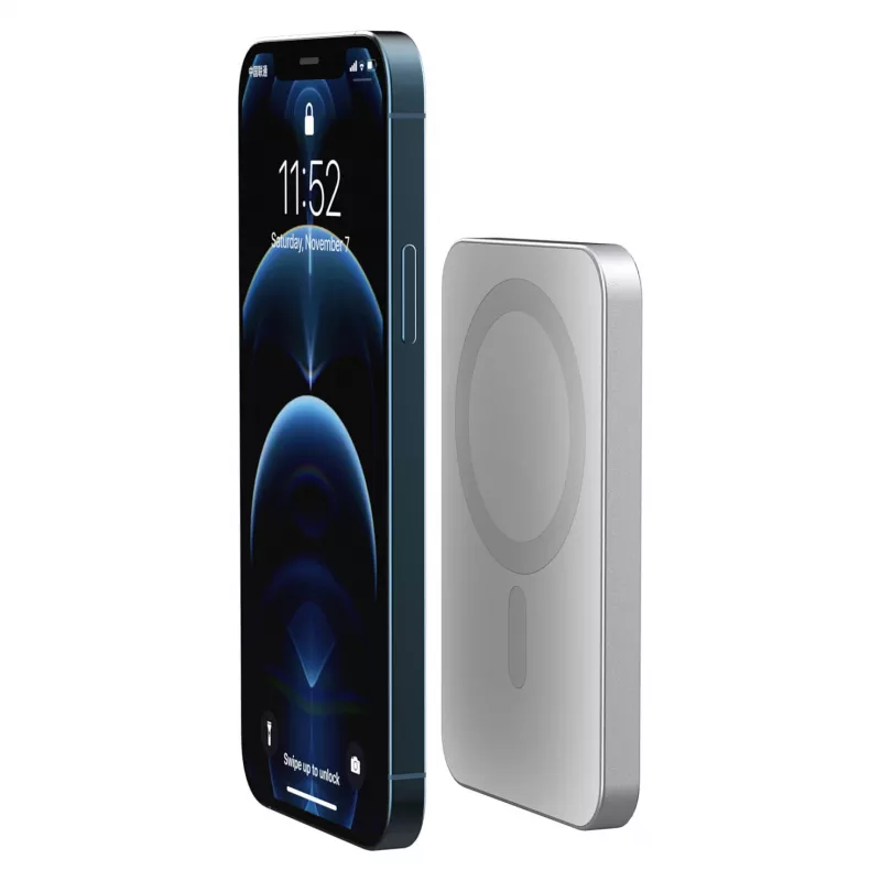 RealPower Powerbank PB-5000 MAG Silver 5.000mAh