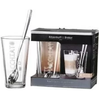 Glass Latte Macchiato Cup Ritzenhoff & Breker Lena — Dishwasher Safe, 1 Piece