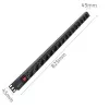 Qoltec Aluminum PDU for RACK | 16A | 16 x Schuko | Vertical | 1.8m
