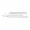 Mounting L‑rail bracket ALLNET adjustable length 502–849 mm light gray, pair