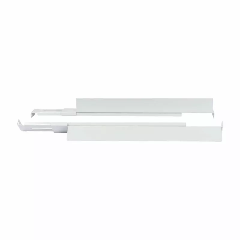 Mounting L‑rail bracket ALLNET adjustable length 502–849 mm light gray, pair