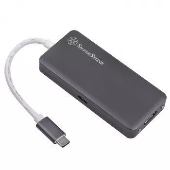 SilverStone SST-EP14C - USB 3.1 Type-C Gen1 auf HDMI, 3x USB 3.1 Gen 1 Type-A, 1x USB 3.1 Gen 1 Type-C (PD 2.0 charging) (SST-EP14C)