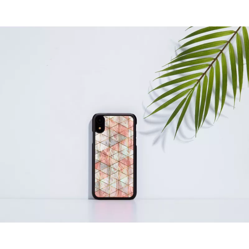 Phone case iKins for iPhone XR — Diamond pattern, black
