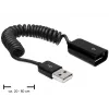USB Cable DeLOCK 83163 0.6m USB 2.0 A to A Black