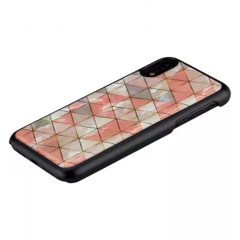 Phone case iKins for iPhone XR — Diamond pattern, black