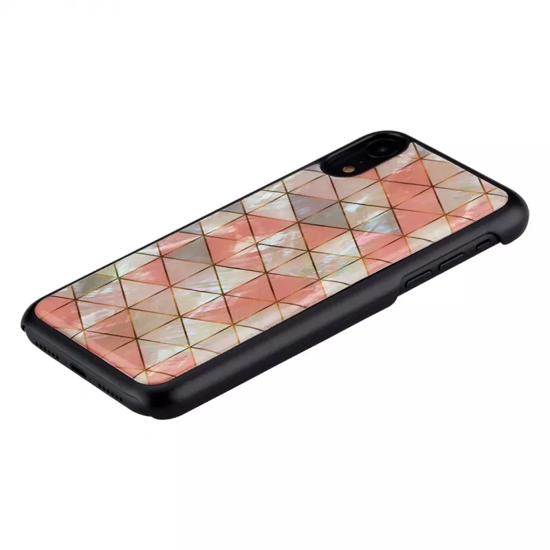 Phone case iKins for iPhone XR — Diamond pattern, black