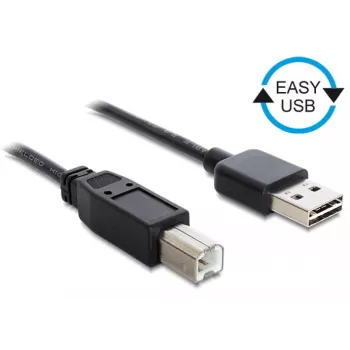 USB Cable DeLOCK 1m USB 2.0 A - B m/m Black