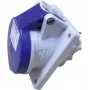 MENNEKES 16A 1632 CEE-Cara Panel-Mount Socket TwinContact 16 A 3p Blue 16 A IP44 (16A 1632)