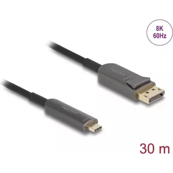 Active Optical Cable DELOCK USB-C to DisplayPort 30 m (model 81609)