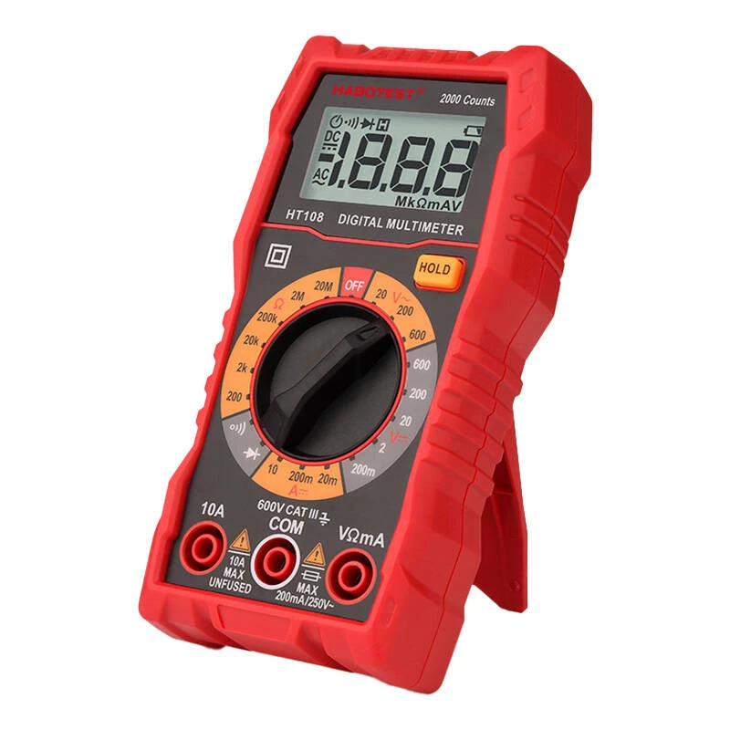 Multimeter Habotest HT108L — DC up to 600V, AC up to 600V, 10A range