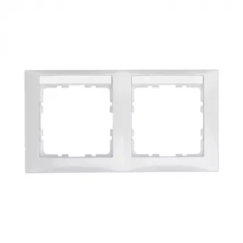 Wall plate / switch cover berker 10228919, White, Duroplast, 80.5×151.5 mm, pack of 10